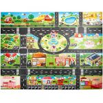 Tapis de Jeu Grande Ville Village et Route Tapis de Jeu Souples et pliants pour Enfants Enfants Gar/çons Filles 100cm x 130cm Mayyou Tapis de Jeu Dinosaur