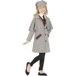 FIESTAS GUIRCA | Costume de D&eacute;tective Enfant (10-12 ans) - Gilet, Veste et Casquette - Costumes de Policier et D&eacute;tective pour Halloween, Carnaval et F&ecirc;tes Costum&eacute;es - Unisexe - Gris (Ledoy, neuf)