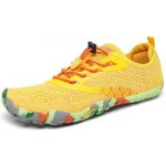 SAGUARO Chaussure Minimaliste Homme Femme Chaussure Plage de Marche Randonne Rocher Courses Trail Running Chaussures Barefoot Barefoot Chaussures Aquatiques, Jaune, 48 EU (Xubrave, neuf)