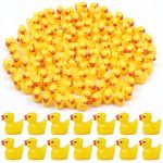 DiULi 120 Pieces Mini Canards en Résine,Mini Décoration de Canards en Résine Jaune, pour Maisons de Poupée Aquarium Jardin Paysage (Cinye, neuf)