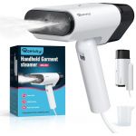 Raelunyi Defroisseur Vapeur Vertical, Pliable Fer à Vapeur de Voyage Léger et Portable, Vapeur Steamer Convient à Tous les Tissuspour, la Maison, le Voyage, la maison et le bureau (CORDOS STORE S.R.L., neuf)