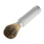 OIIBWQ Brosse de Rasage en Poils Naturels avec Poign&eacute;e Aluminium pour (Weave Realm, neuf)