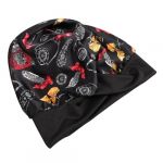 OHPHCALL Bonnet à Cheveux En Soie Simulée Taille Unique Élastique Bonnet Anti-chute Capillaire Pour Femme Soin Des Cheveux Nuit Voyage (Peggy Boll, neuf)