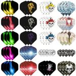 Ailettes Standard Fléchettes 60 Vols de Fléchettes de Formes Différentes Dart Flights, Parfait pour fléchettes à Pointe Souple/Acier Fléchettes (jixiangchenouzhoudian, neuf)
