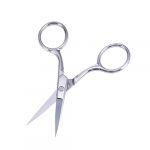 BATHVEVE Ciseaux &agrave; Sourcils Et Barbe En Acier Inoxydable, Lames Incurv&eacute;es Pour Coupe Nette, Poign&eacute;e Confortable Pour Usage Quotidien Sur Poils Du Visage (MINAMYIO, neuf)