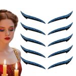 Autocollants Eye Liner R&eacute;utilisables | Bande Adh&eacute;sive pour Fard &agrave; Paupi&egrave;res - Disque Maquillage Portable pour Voyage Spectacle Danse, 10 Pi&egrave;ces R&eacute;sistant &agrave; l'Eau (yuanqianli, neuf)