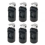 Culot pour ampoule flamme E14, en thermoplastique, noir, SES 52 mm de haut, filetage 1/8 IPS Hickey (沈阳待沃商贸有限公司, neuf)