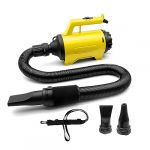 Shernbao souffleur Voiture et Moto 1200W 230V - Sécheur haute puissance, Souffleur de jardin - Appareil de séchage automobile (Jaune) (Shernbao Pet, neuf)