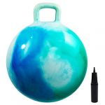 U&C Planet Ballon Sauteur Ballon Sauteur Gonflable avec Pompe, 45 cm pour Enfants，Max. Charge 100 KG, Jouet Pours Enfants 3-6 Ans Intérieur & Extérieur，Nuage Bleu (U&C Planet, neuf)