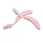 VICASKY 2pi&egrave;ces Brosse &agrave; Sourcils Et De Outil De Beaut&eacute; Portable Avec Manche Incurv&eacute; Parfait Pour Usage Domestique Et Salon Design Convivial Pour D&eacute;butants Et Professionnels (Micanties, neuf)