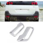 Lot de 2 embouts de tuyau d&rsquo;&eacute;chappement arri&egrave;re en ABS pour Peugeot 3008 5008 2017-2019 (Mingzetongxun, neuf)