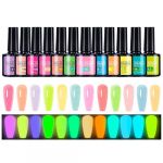 Baoqifong Vernis Gel Fluorescent dans le Noir | Gel D&eacute;coratif pour Vernis &agrave; Ongles,12 Couleurs Pour F&ecirc;tes Festivals &Eacute;tudiantes Ados Amatrices de Salon (Baoqifong, neuf)