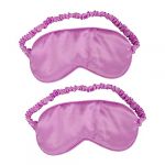Ipetboom 2Pièces Masque de Soie Naturelle Lot de Masques pour Yeux avec Bandoulière Optimal pour Réparateur et Paisible pour Détente (Cowan Micro, neuf)
