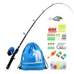 Sougayilang Enfants Canne à pêche avec Moulinet Spincast Canne à pêche télescopique Kits complets pour garçons, Filles et Adultes - Blue (Sougayilang- EU, neuf)