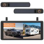 AUTO-VOX 7,2" DVR Cam&eacute;ra de Recul sans Fil Solaire, Installation en 2 Mins, 1080P Batterie Aliment&eacute;e, Prend en Charge 2 Cam&eacute;ra, &eacute;tanche IP69K pour Voiture/Camping Car/Fourgon/Camion/Remorques (Boscam EU Distributor, neuf)