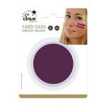 P'TIT CLOWN - 91020 - Fard Gras Violet - 10 g - Ø 6,5 cm - Pallete de Maquillage Déguisement Adulte - Make-up - Peinture Visage - Lavable - Non Toxique - Carnaval, Halloween, Anniversaire, Cosplay (Quaerius . com, neuf)