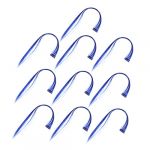 ELAYARD 10 pièces Extensions de Cheveux Raides Bleu Foncé à Clipser Mèches Longues Synthétiques Résistantes Fibres Haute Température Sans Nœuds Chute Accessoire Coiffure Glamour (Heyyii, neuf)