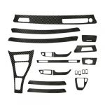 Garniture Panneau Console Pour BMW Série 3 E90 2005-2013 Fibre Carbone Voiture Intérieur Avant Lumière Tableau Bord Panneau Commande Central Revêtement Habillage Autocollant Décor Console Centrale Voi (wanghuaweilaile, neuf)