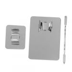 Healeved 2ensembles Palettes De Vernis &agrave; Ongles Et Outils De Manucure Plateau De Nail Art Avec Spatules Finition Argent&eacute;e (Accompany JY, neuf)