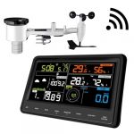 ECOWITT Station météo WS2910, numérique professionnelle WiFi avec écran couleur, capteur extérieur sans fil 7 en 1 alimenté à l'énergie solaire, intérieur 3 intégré pour la maison, le jardin, ferme (ecowitt eu, neuf)