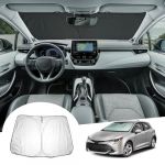 GAFAT Compatible avec Toyota C0r0llα E210 2019-2024 2025 Protection Solaire pour Pare-Brise intérieur, C0r0llα Touring Sports Hybrid TS Pare-brise Parasol Pare-soleil, Refroidissement, Protection UV (GAFAT(EU), neuf)