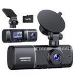 Volam 4k Dashcam Voiture Avant Arri&egrave;re Full HD Camera Embarqu&eacute;e avec Vision Nocturne Infrarouge G-Capteur Mode Parking Enregistrement (HFLKJ, neuf)