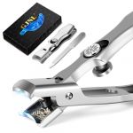 Coupe Ongle Pied, GJNL Coupe Ongles dur et epais à tête inclinée pour personnes âgées, professionnel Pinces à Ongles allemand avec large ouverture de mâchoire Nail Clipper (Gris) (GJNL, neuf)