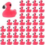 COYUN 40 Pièces Mini Flamant Rose, Résine Animal Miniature Jouet pour Bricolage Artisanat Ornement de Paysage Jardin Maison Maison de Poupée Décorations de Gâteaux Aquariums et Décoration de Pot (HLWA RETAILS LTD UKSTORE, neuf)