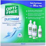 Alcon «Opti-Free Pure Moist» - Pack de 3 solutions désinfectantes (2 x 300 ml et 1 x 90 ml) (VISIORAMASPORT, neuf)