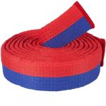 CREATCABIN Ceinture Karaté Rouge Bleu Ceinture d'arts Martiaux en Polyester Judo Jiu-Jitsu TKD Aikido Ceinture Classement Uniforme Longue et Douce Ceintures Universelles Taekwondo pour Adultes 280cm (CREATCABIN FR, neuf)