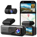 BOTSLAB 4K+2K Car Dashcam Front and Rear, STARVIS HDR Infrared Embedded Camera, 5.8GHz WiFi GPS, 170&deg; Wide Angle, ADAS, Day and Night Vision IR WDR,24/7 Parking Mode, with 64GB SD Card (BOTSLAB Direct EU, neuf)
