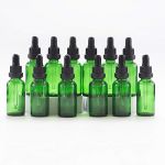 YIZHAO Flacon Compte Gouttes 30ml, Vert Flacon Huile Essentielle Vide avec Pipette Verre, pour Huile Essentielle, Aromath&eacute;rapie, Laboratoire, Massage, Cosm&eacute;tique, Voyage - 12 Pcs (One Trillion Network, neuf)