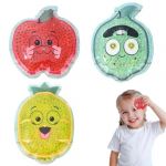 GXGM 3 Pi&egrave;ces Poche de Glace pour Enfants pour les Bobos, Pain de Glace, Poches de Gel Rr&eacute;utilisables, Compresses Froides pour Soulager les Douleurs Corporelles, Maux de Dents, Fi&egrave;vre (GXGM, neuf)