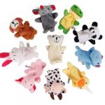EIYVPRA 10 pièces marionnettes à doigts Marionnettes à Doigts Petit Cadeau d'anniversaire d'enfant Ensemble de Jouets en Peluche pour garçons et Filles Cadeaux pour Noël, Pâques et fête d'enfants (VicFENG001, neuf)