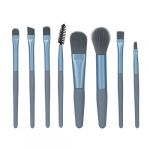 Ensemble de pinceaux de maquillage professionnels 8 pi&egrave;ces &agrave; poils souples de qualit&eacute; sup&eacute;rieure, pinceaux pour fond de teint en poudre pour femmes et filles, mat&eacute;riau ABS &eacute;l&eacute;gant (Bleue) (Iueburu, neuf)