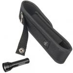 AFCJLTO 170cm*40mm &Eacute;tui Torche Tactique Molle Pochette pour Lampe de Poche LED, Couverture pour Camping Randonn&eacute;e en Plein Air, Noir (JING DAYU, neuf)