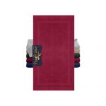 Marie&acute;s Home Tapis de bain de luxe XL pour grandes salles de bain ou couloirs 1612.2351, 1 pi&egrave;ce, 60 x 110 cm, bordeaux (Varento, neuf)