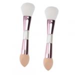 FOMIYES Pinceaux De Maquillage Double Extr&eacute;mit&eacute; Multifonctionnels 2 Pi&egrave;ces Poils Doux Denses Pour Blush Et Fond De Teint Femmes Usage Quotidien Maison Et Salon (Family&Personal, neuf)