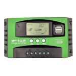 Yoving Régulateur de charge solaire MPPT - 100 A - Étanche - Pour systèmes solaires 12 V/24 V - Entrée PV max. 100 V - Affichage LCD (panneaux solaires, batteries, camping-cars) (Green) (Yoving, neuf)