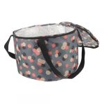 MOTHNUR Bassin Pliable pour Bain de Portable avec Motif Floral Seau de Trempage Compact et Pliant pour Voyage et Petits Espaces (Huajiay, neuf)