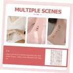 FIXOSHEE Autocollants De Tatouages Temporaires 60 Pcs Petit Format Étanches Filles Décorations Corporelles Créatives Diy Corps (Jiingsq, neuf)
