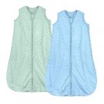 Mosebears Gigoteuse pour bébé 1,5 Tog, lot de 2, toute l'année, sac de couchage pour enfants avec fibre de soja et coton, différentes tailles, couverture de couchage automne-hiver (vert bleu, M) (Mose bears, neuf)