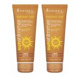 2 x Rimmel London Instant Tan Sun Shimmer Instant Tan - Light Matte 125ml (Grimshaw Findings, neuf)