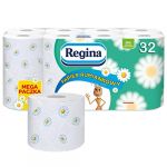 Papier Toilette Regina à la Camomille, Fin et Robuste (32 Rouleaux) (Ellsar, neuf)