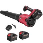 Souffleur Feuilles sans Fil: 2 Batterie 5,0 Ah, 2 Vitesses jusqu'&agrave; 42m/s, 8 m&sup3;/Min, Souffleur Batterie pour souffler Les Feuilles, enlever la Neige et la poussi&egrave;re (NETNOOK S.R.L., neuf)