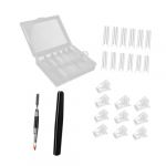 BELLIFFY Kit Doutils Pour Nail Art Stylo De Manucure Blanc Pinces Ensemble Complet Pour Un Usage Domestique Facile À Transporter (Hunation, neuf)