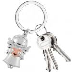 JYNVO 1 Porte-clés Ange Souriant (Fille au Cœur Rouge) - Cadeaux, Décoration Clés (ROBFLOR MARKET CARS, neuf)