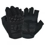 Seibertron T.H.F.I.G Tactique antid&eacute;rapant Gant Demi Doigt TPR Protection Gants de Sport pour Scooter, Militaire, Moto, Paintball, Cyclisme, Randonn&eacute;, Airsoft, Camping, Chasse, V&eacute;lo Noir XXL (DEWO Outdoor Equipment, neuf)