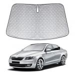 XCBYT Pare Soleil Voiture Pare Brise Avant pour Skoda Octavia 2018-2024, Pliable Épaissie Brise Voiture Avant Couverture Intérieur, Protection Solaire Bloque Rayons UV (XCBYT-FR, neuf)