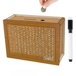 KokoroKassa® Tirelire Japonaise en Bois | Objectif 3000 € | pour Enfant & Adulte | avec Stylo | Challenge Ludique et Amusant | Montage Facile | Cadeau pour Economiser | OriginalCorner® (Original-Corner, neuf)